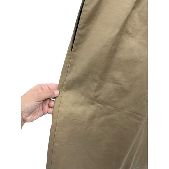 Belstaff Cotton Dress With Leather Trim Size Made In Italy Small 4-6 42 READ - Picture 10 of 15